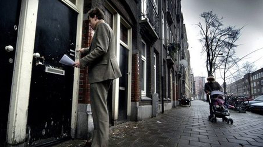 Foto van een deurwaarder Foto van een deurwaarder