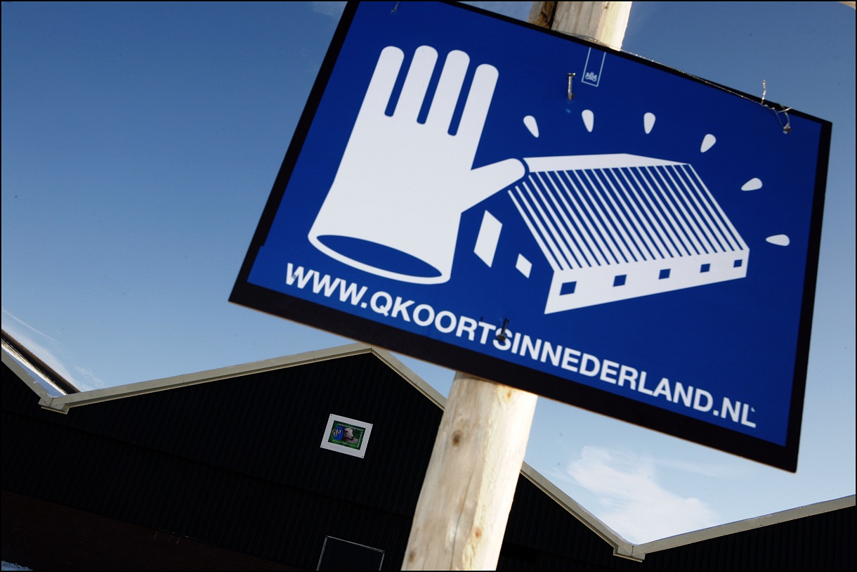Bord Q-koorts in Nederland Bord Q-koorts in Nederland