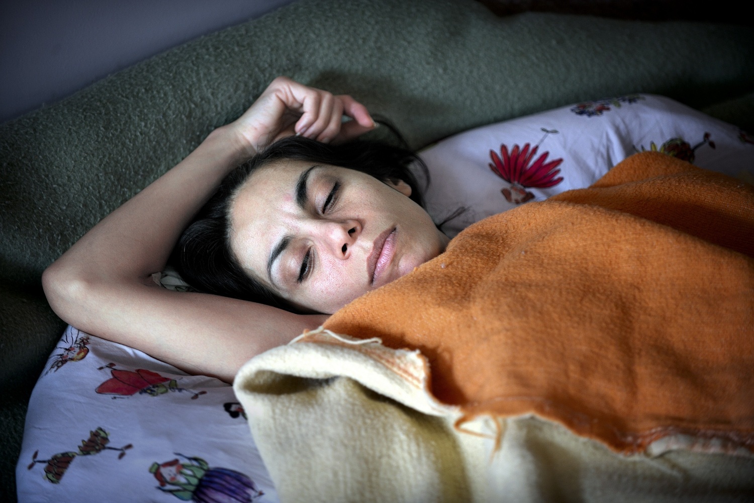 Foto van slapende vrouw Foto van slapende vrouw