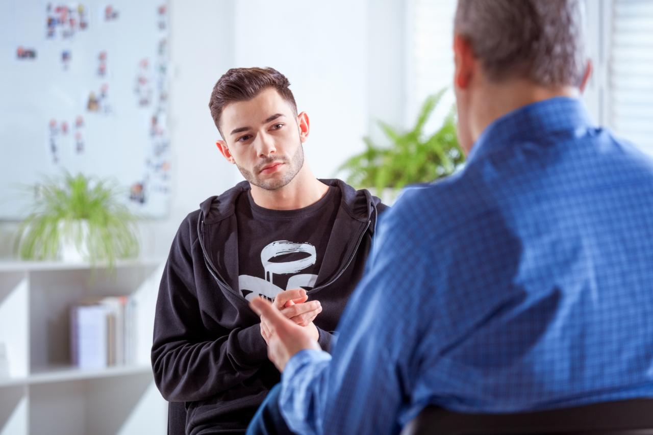 Student in gesprek