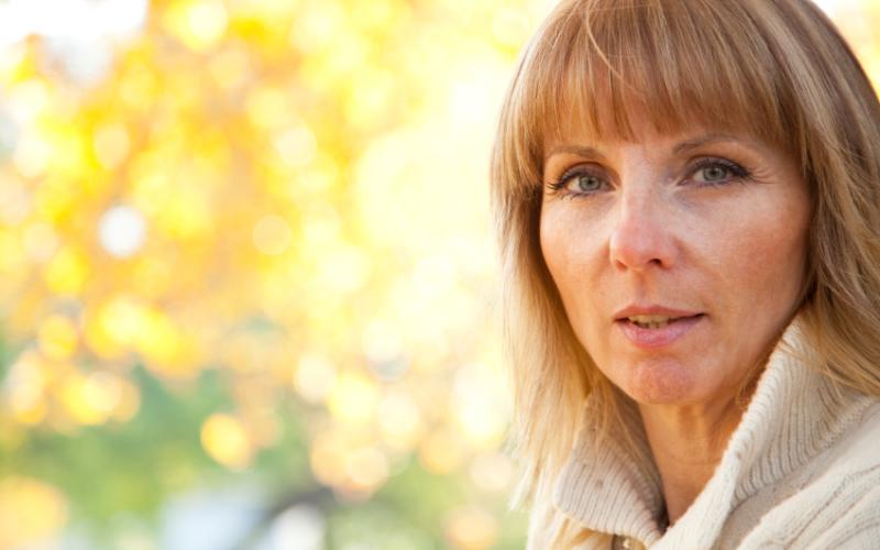 Foto van een blonde vrouw Foto van een blonde vrouw