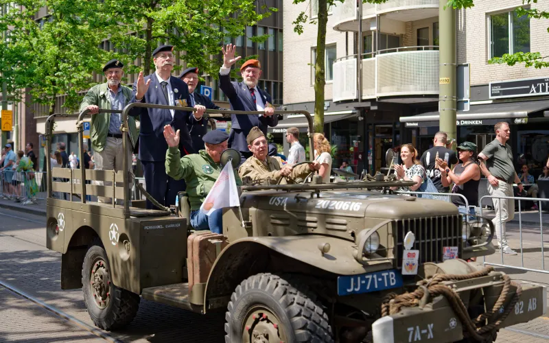 Veteranen defile Den Haag