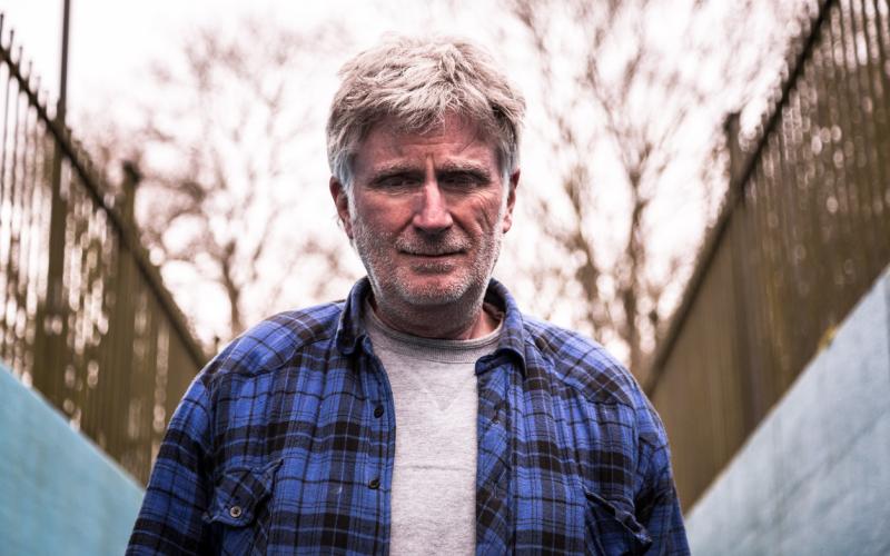 Foto van een dakloze man Foto van een dakloze man