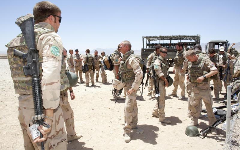 Foto van Nederlandse militairen in Afghanistan