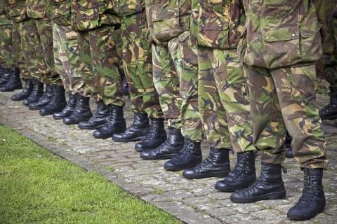 Veteranen op een rij
