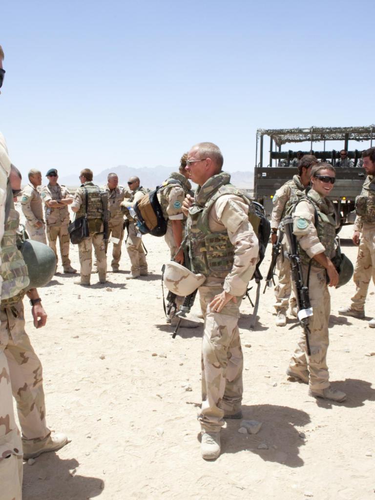 Foto van Nederlandse militairen in Afghanistan