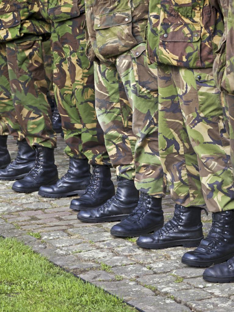 Foto van nederlandse soldaten