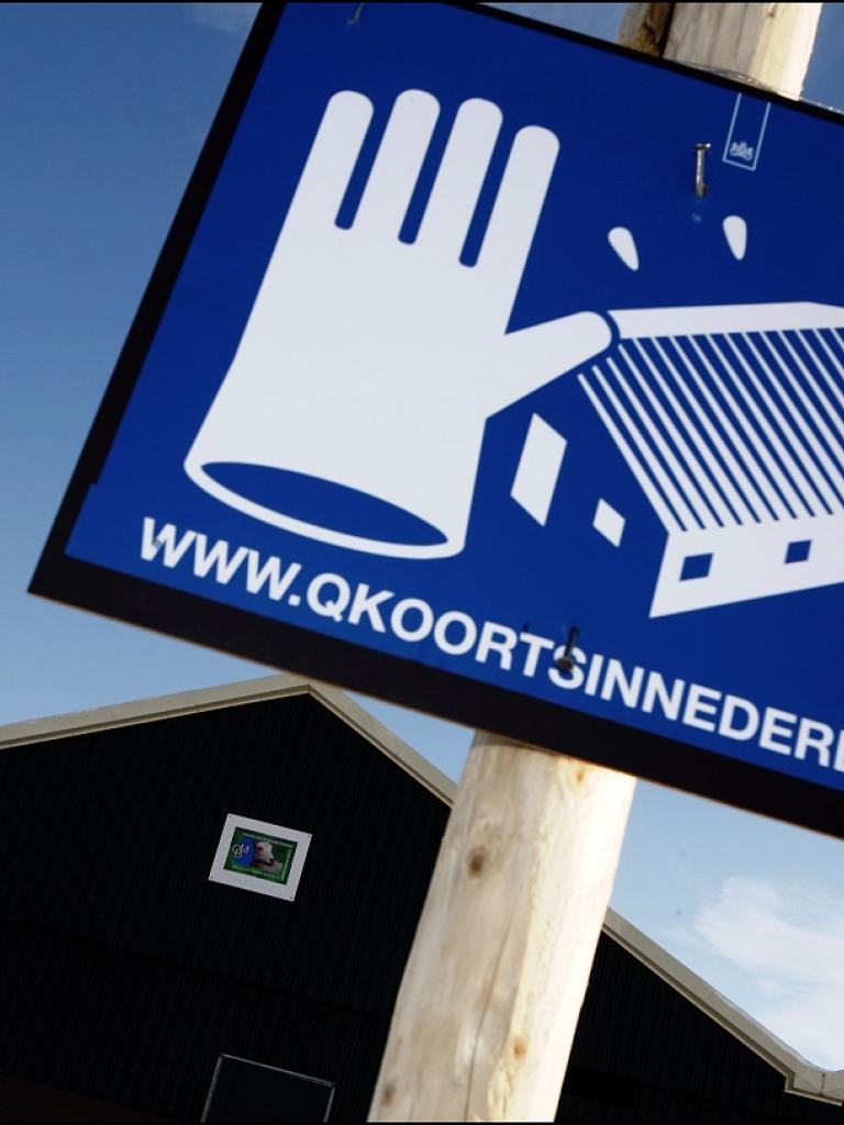 Bord Q-koorts in Nederland