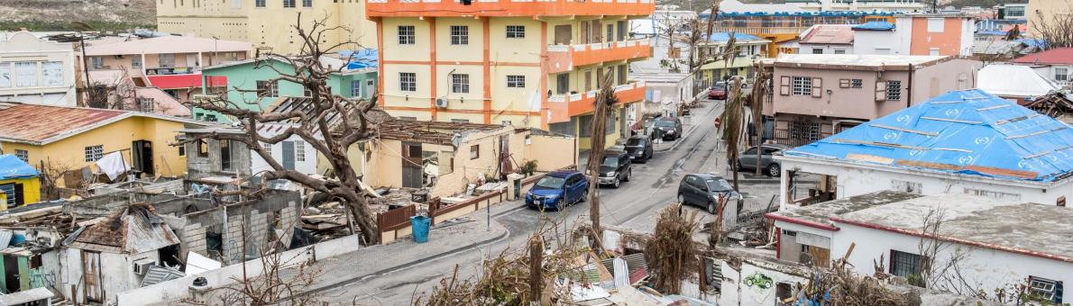 Veel ravage op Sint Maarten na orkaan Irma