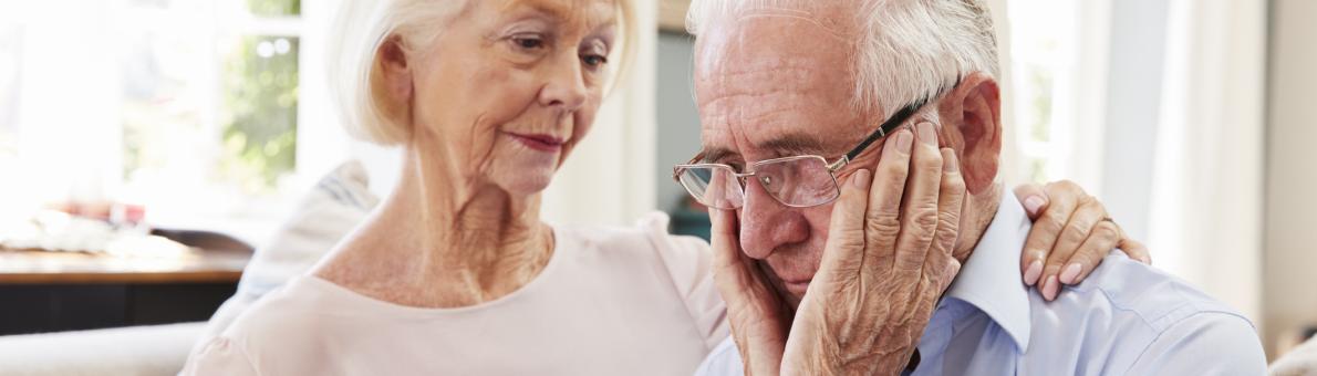 Foto van een vrouw met een demente partner