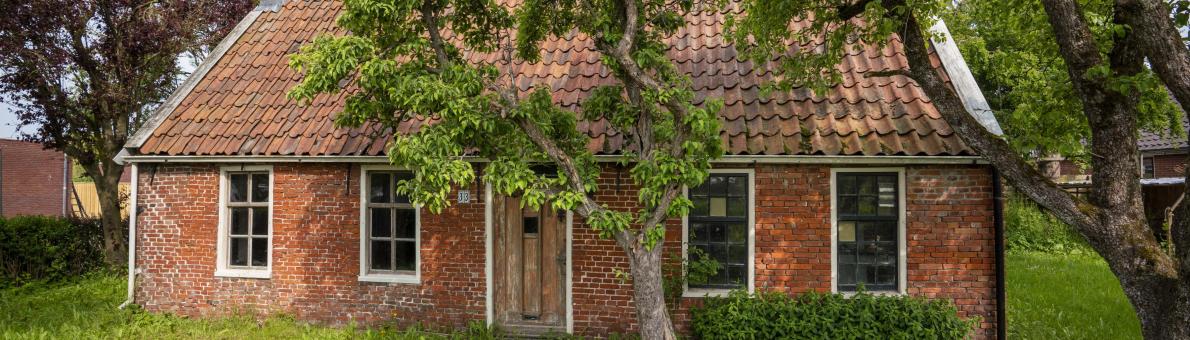 Beschadigd huis in Groningen door de aardgaswinning