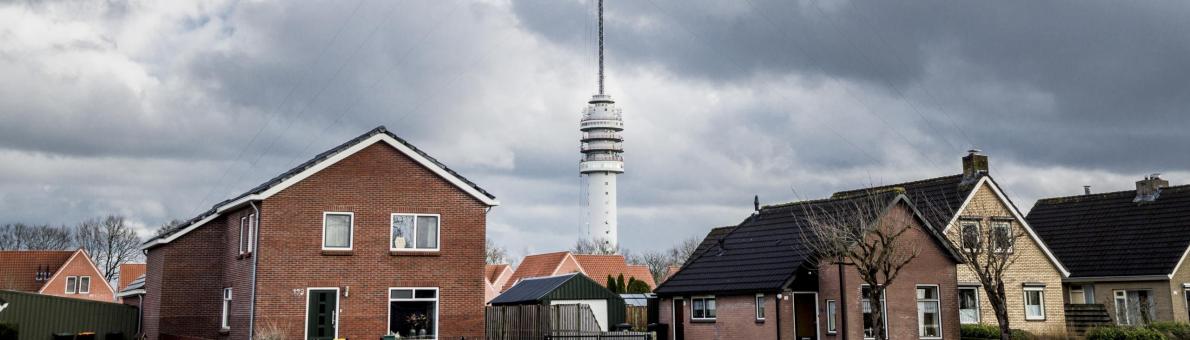 Foto van een zendmast