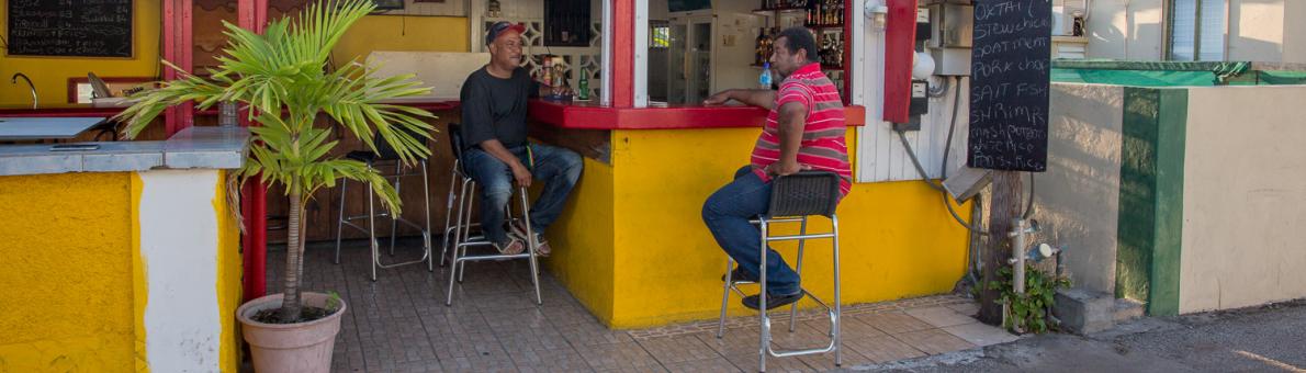 two men sitting on the terrace two men sitting on the terrace