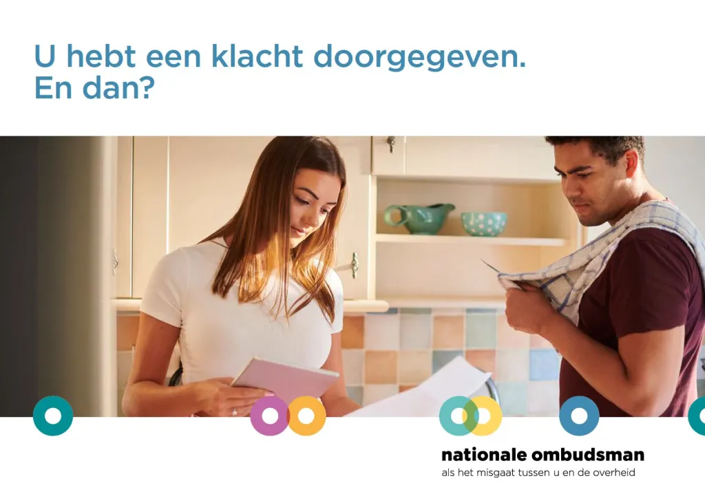 Cover folder: u hebt een klacht doorgegeven aan de Nationale ombudsman. En dan?